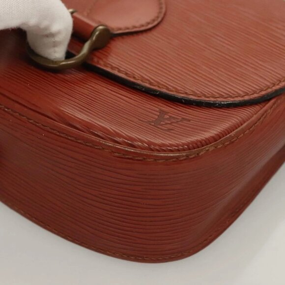 LOUIS VUITTON Epi Saint Cloud PM Shoulder Bag Brown M52213 LV Auth 128429 - Picture 4 of 16
